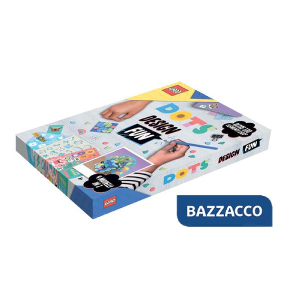 Lego dots design fun. Con Dots. Con set Lego®. Con stencil. Con Adesivi