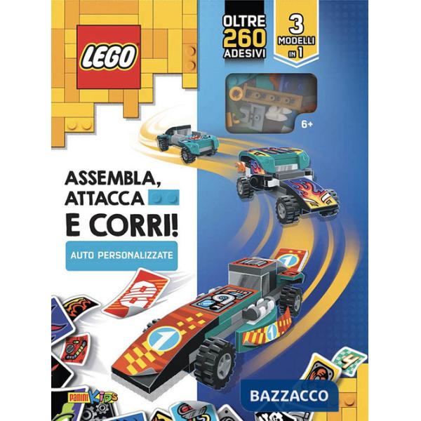 Assembla, attacca e corri! Auto personalizzate. Lego. Con adesivi. Ediz. a colori. Con gadget