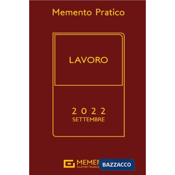 Memento pratico lavoro 2022