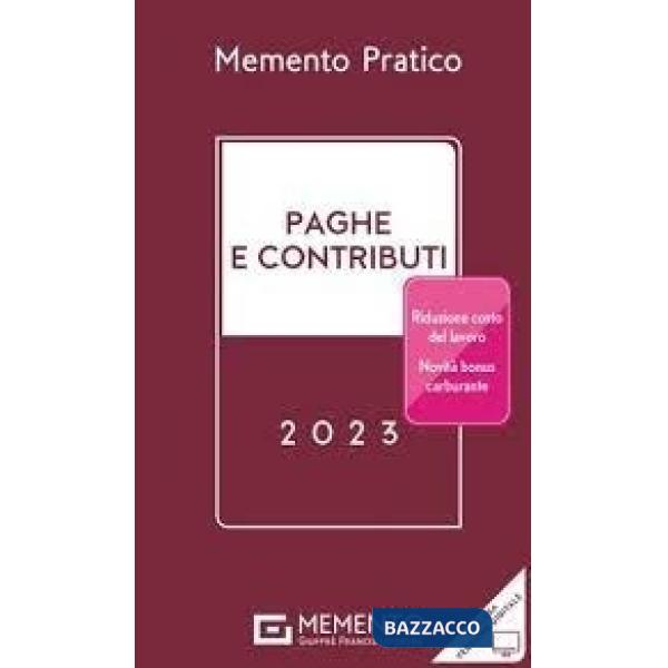 Memento pratico paghe contributi 2023