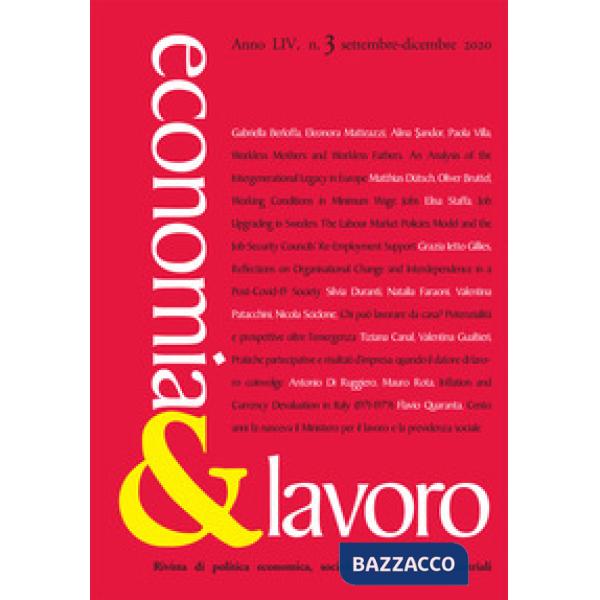 Economia & lavoro (2020). Vol. 3