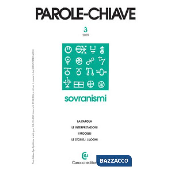 Parolechiave (2020). Vol. 1: Sovranismi