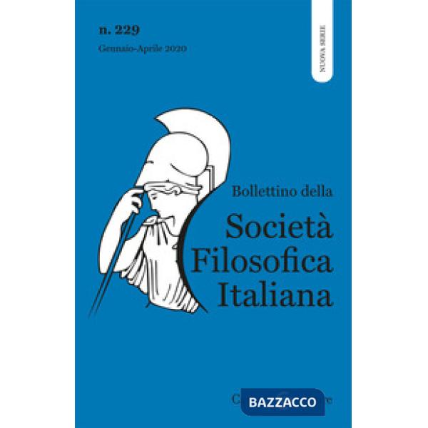 Bollettino della società filosofica italiana. Nuova serie (2020). Vol. 1