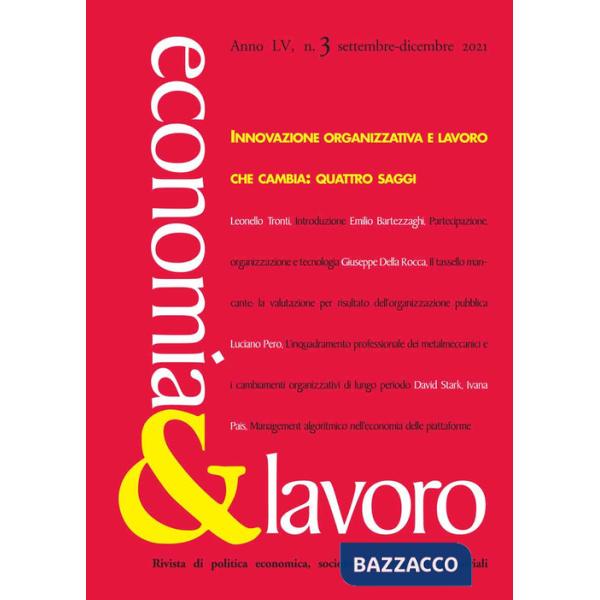 Economia & lavoro (2021). Vol. 3