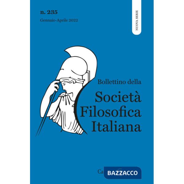 Bollettino della società filosofica italiana. Nuova serie (2022). Vol. 1