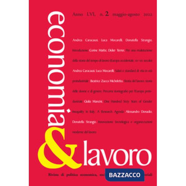 Economia & lavoro (2022). Vol. 2