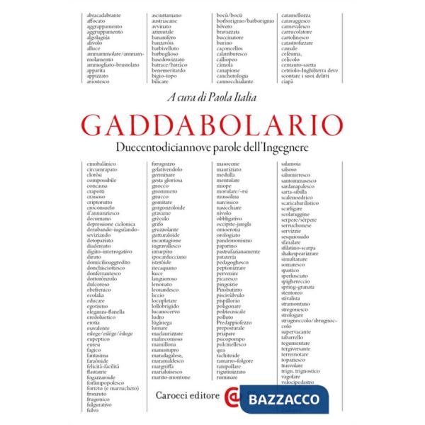 Gaddabolario. Duecentodiciannove parole dell'ingegnere