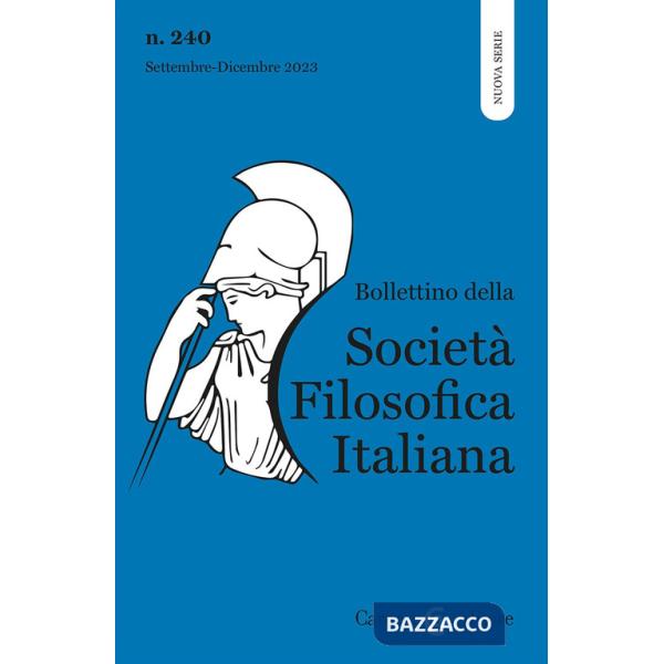 Bollettino della società filosofica italiana. Nuova serie (2023). Vol. 3