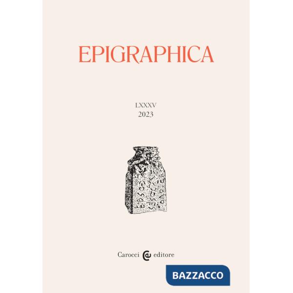 Epigraphica (2023). Vol. 1-2