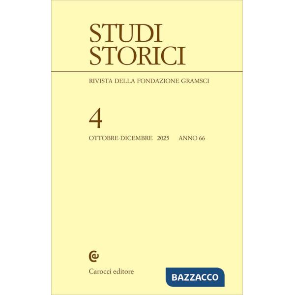 Studi storici (2025). Vol. 4