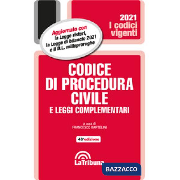 Codice di procedura civile e leggi complementari