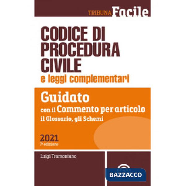 Codice di procedura civile e leggi complementari. Guidato con il commento per articolo, il glossario, gli schemi