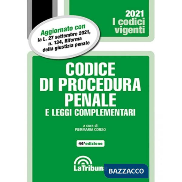 Codice di procedura penale e leggi complementari