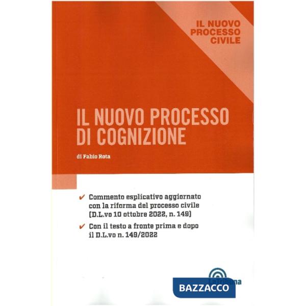 Il nuovo processo di cognizione