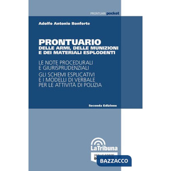 Prontuario delle armi, delle munizioni e dei materiali esplodenti