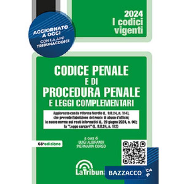 Codice penale e di procedura penale e leggi complementari