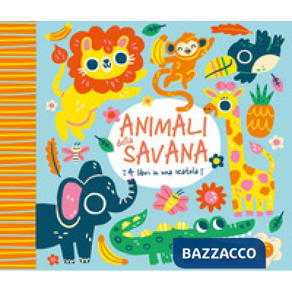 Animali della savana. 4 libri in una scatola. Ediz. a colori