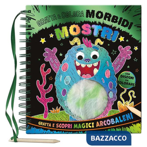 Morbidi mostri. Gratta e colora. Con matita di legno