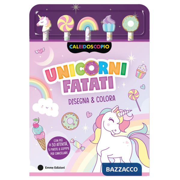 Unicorni fatati. Ediz. illustrata. Con 5 gomme sagomate. Con 5 matite colorate