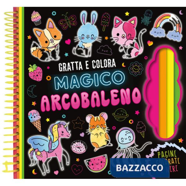 Magico arcobaleno. Gratta e colora. Ediz. a colori. Con matita di legno