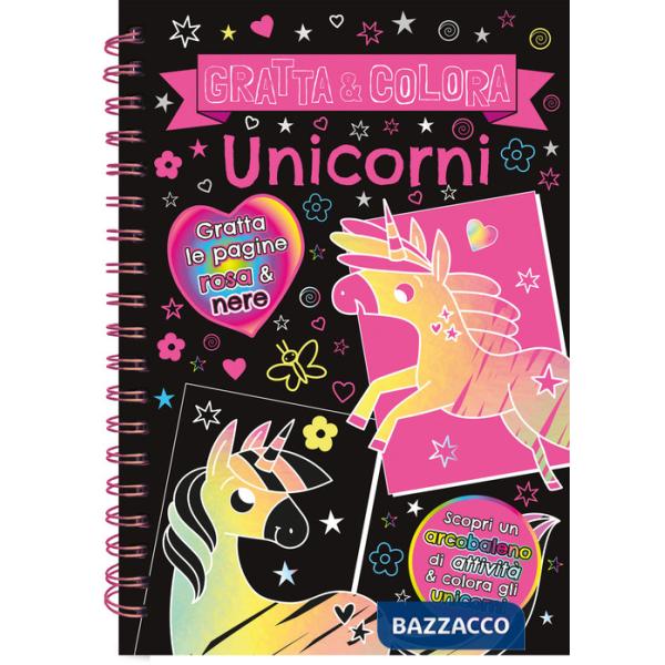 Gratta e colora. Unicorni. Ediz. illustrata. Con matita di legno