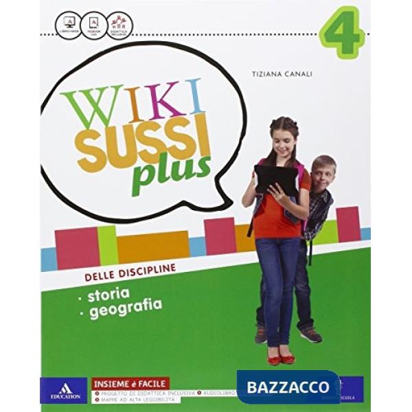 WIKISUSSI PLUS ANTROPOLOGICO VOL. 4 + QUADERNO STO/GEO + ATLANTE