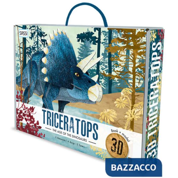 3D Triceratops. The Age of the Dinosaurs. Con Giocattolo