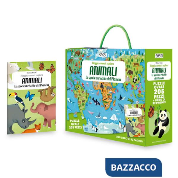 Animali. Le specie a rischio del pianeta. Viaggia, conosci, esplora. Con puzzle