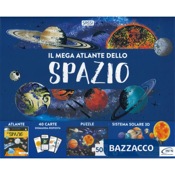 Mega atlante dello spazio. Nuova ediz. Con puzzle. Con sistema solare in 3D. Con 40 Carte (Il)
