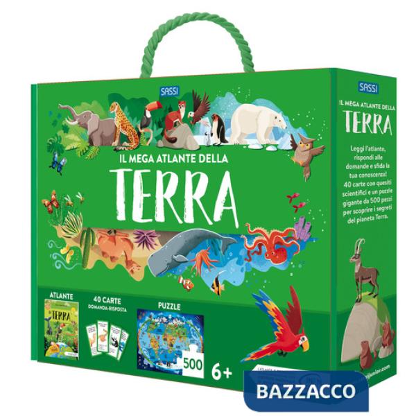 Mega-atlante della Terra. Ediz. a colori. Con puzzle. Con 40 Carte (Il)