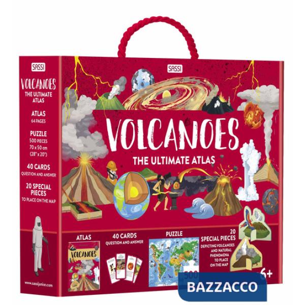 Mega atlas volcanoes. Ediz. a colori. Con 20 formine. Con puzzle. Con 40 Carte