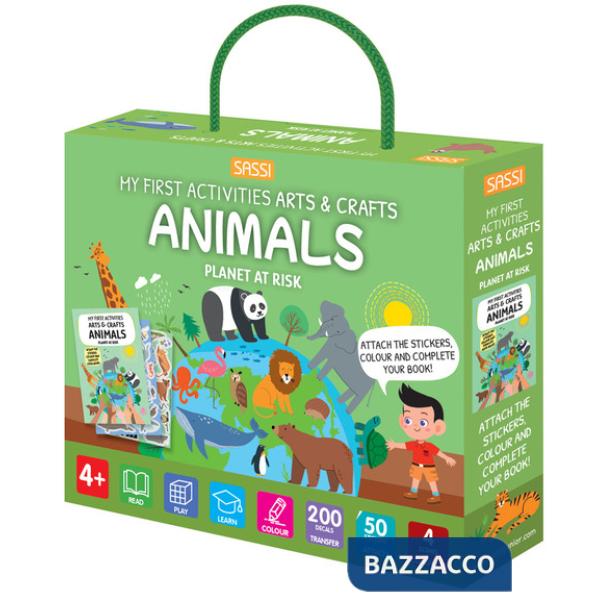 Animals. My first activities arts & crafts. Ediz. a colori. Con 4 fondali. Con 200 trasferibili. Con 50 Adesivi