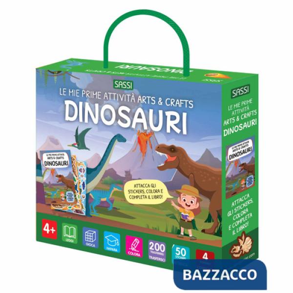 Dinosauri. Le mie prime attività arts & crafts. Ediz. a colori. Con 200 trasferibili. Con 50 Adesivi (I)