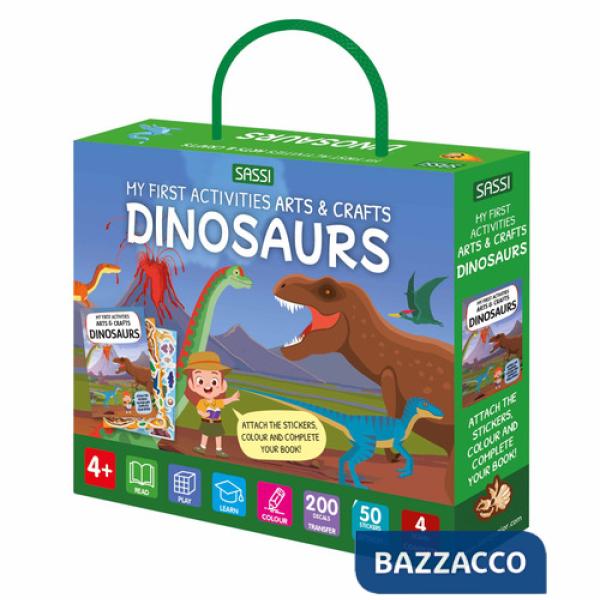 Dinosaurs. My first activities arts & crafts. Ediz. a colori. Con 200 decals. Con 4 scenes. Con 50 stickers