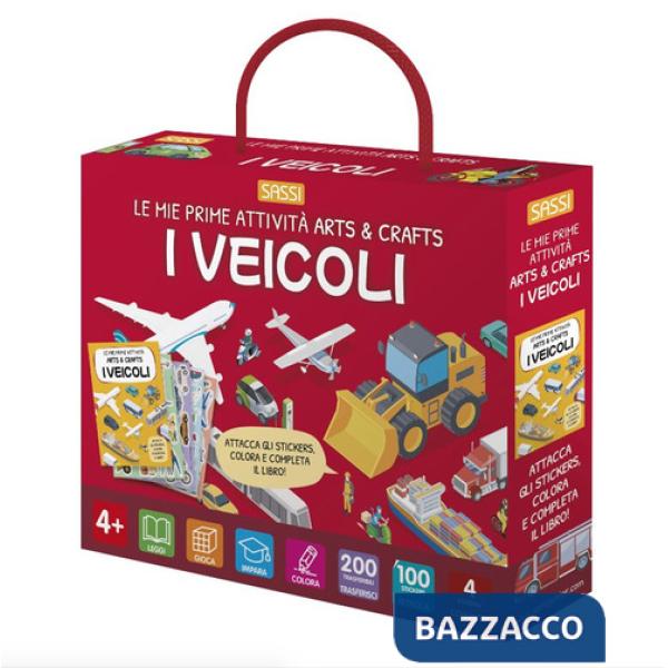 Veicoli. Le mie prime attività arts & crafts. Con 4 fondali. Con 100 sticker. Con 200 trasferibili (I)
