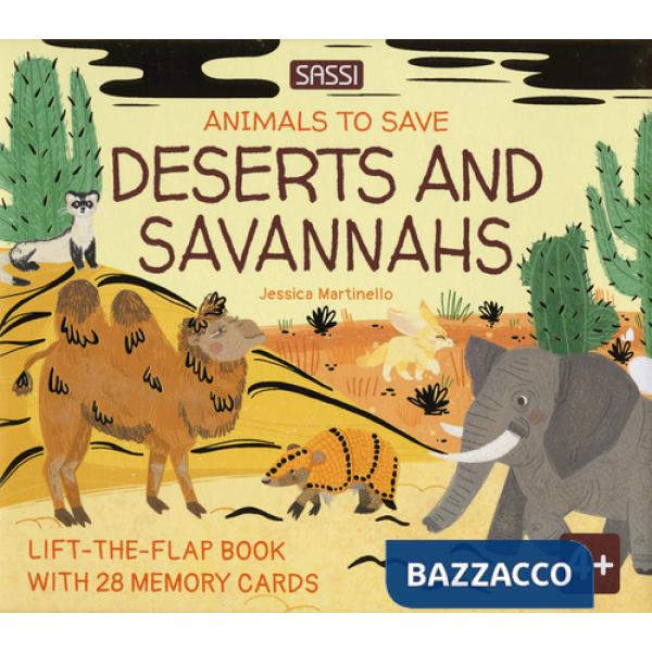 Deserts and savannahs. Animals to save. Ediz. a colori. Con 28 memory cards