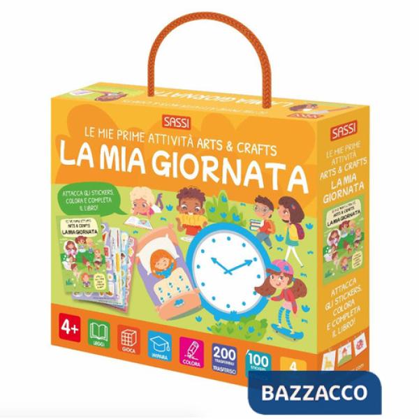 Mia giornata. Le mie prime attività arts & crafts. Ediz. a colori. Con 4 fomndali. Con 200 trasferibili. Con 100 Adesivi (La)