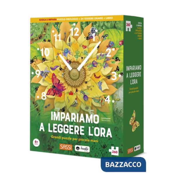 Impariamo a leggere l'ora. Gioca e impara. Con 24 tessere orarie. Con puzzle