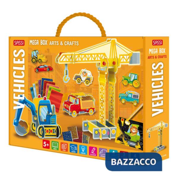 Vehicles. Mega box arts & crafts. Ediz. a colori. Con 3 3D models. Con 4 mini-models. Con 4 scenes