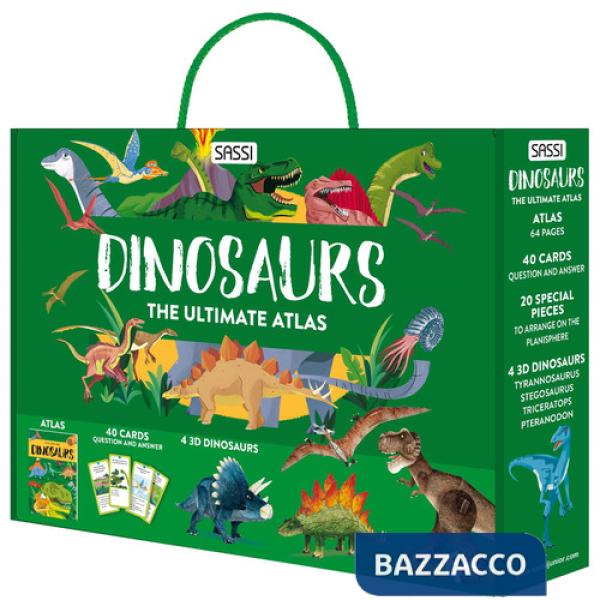 Ultimate atlas. Dinosaurs. Nuova ediz. Con 40 carte domanda-risposta. Con 4 modellini di dinosauri (The)
