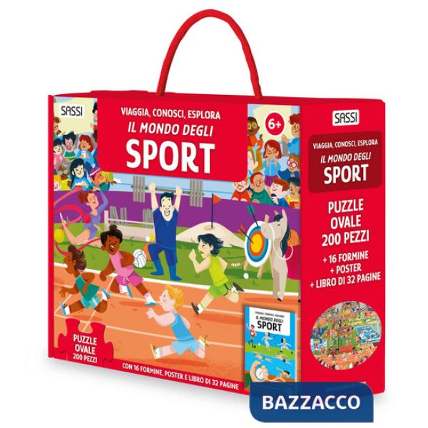 Mondo degli sport. Viaggia, conosci, esplora. Ediz. a colori. Con 16 formine. Con puzzle ovale. Con Poster (Il)
