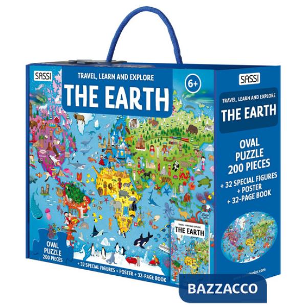 Earth. Travel, learn and explore. Nuova ediz. Con oval puzzle. Con 32 special figures. Con Poster (The)