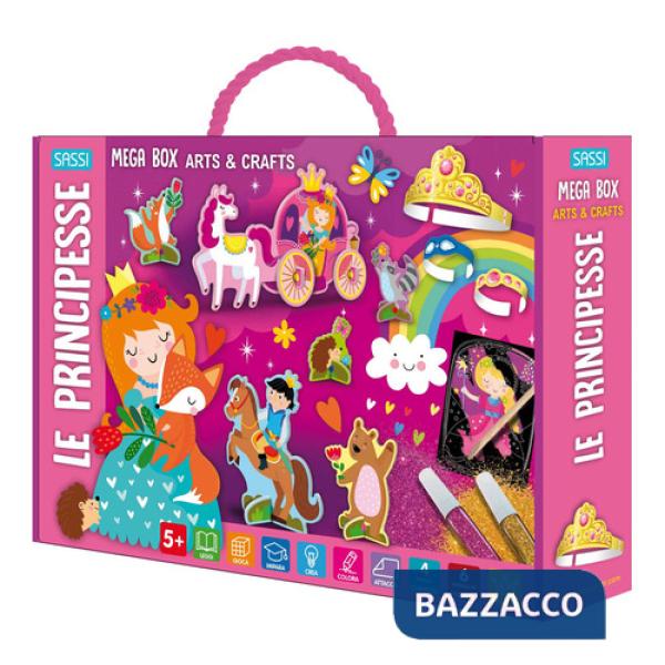 Principesse. Mega box arts & crafts. Ediz. a colori. Con 4 fondali. Con 6 modelli 3D (Le)