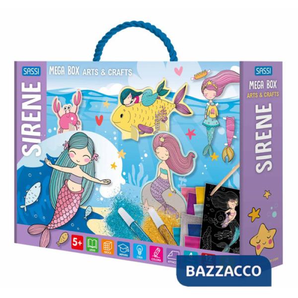 Sirene. Mega box arts & crafts. Ediz. a colori. Con Gioco (Le)