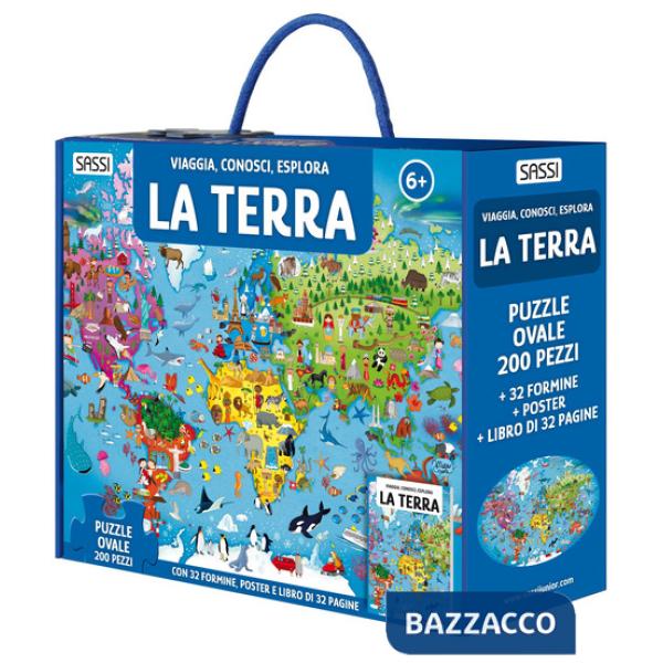 Terra. Viaggia, conosci, esplora. Nuova ediz. Con formine. Con puzzle ovale. Con Poster (La)