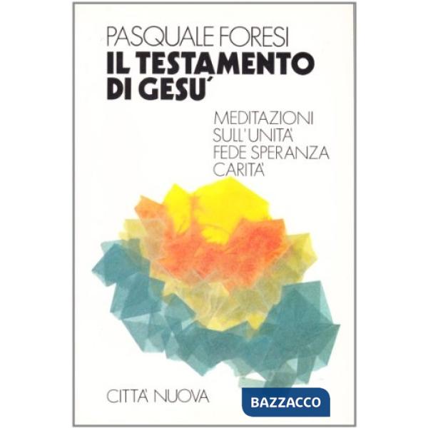 Testamento di Gesù. Meditazioni sull'unità fede, speranza, carità (Il)