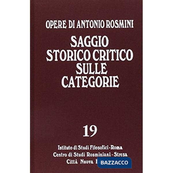 Saggio storico sulle categorie