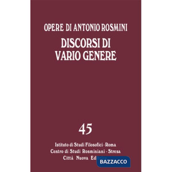 Discorsi di vario genere
