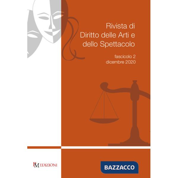 Rivista di diritto delle arti e dello spettacolo (2020). Vol. 2