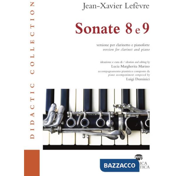 Sonate 8 e 9. Versione per clarinetto e pianoforte. Partitura e parte